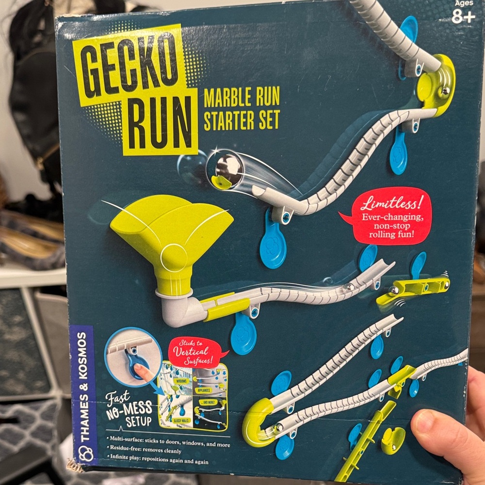 Gecko Run Marble Run Starter Set by GECKO RUN - Lime Green & Blue